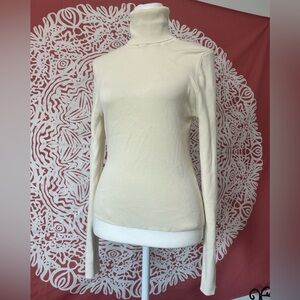 Zara Cream Turtleneck Sweater